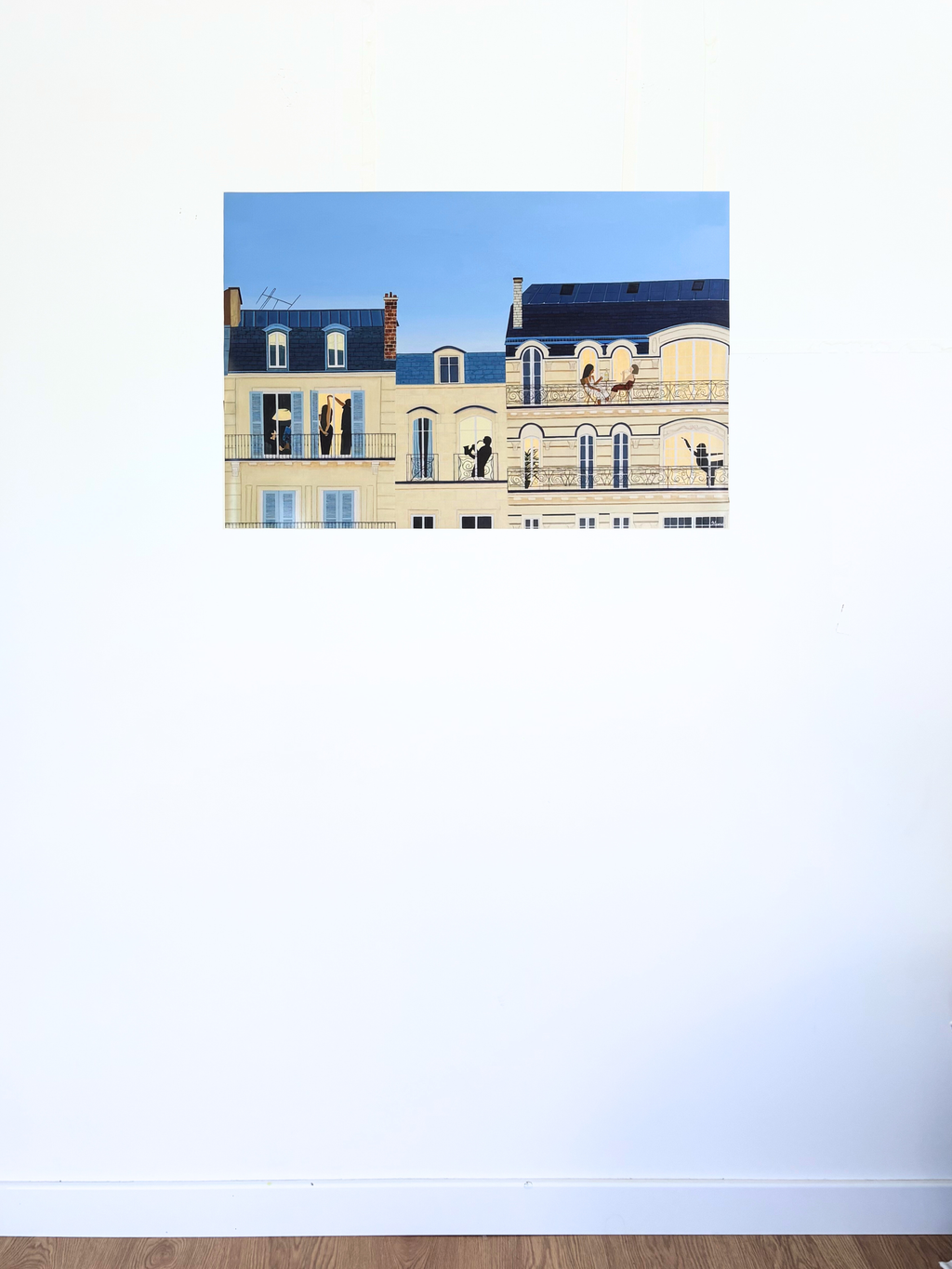 "Buildings in Paris" Art Print