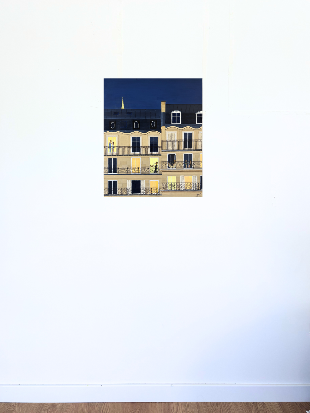 "Buildings in Paris at Night"