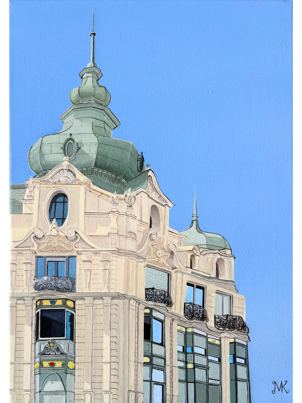 "From the photos I took in Zurich" Art Print