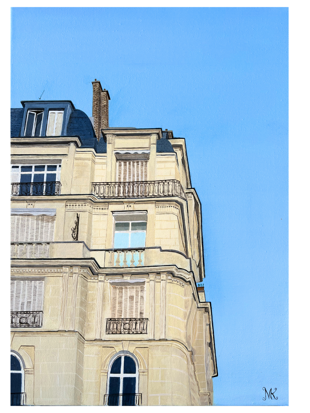 "From the photos I took in Paris" Art Print